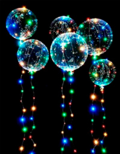 Bubbles со светодиодной лентой+грузик