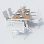 Стол обеденный Ideal Patio МИРРА 180 см белый