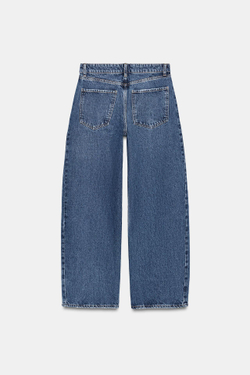 ZARA ДЖИНСЫ Z1975 BARREL С ВЫСОКОЙ ПОСАДКОЙ, ИНДИГО