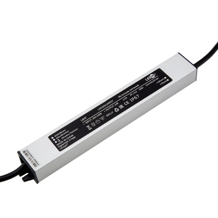 Donel Блок питания 60W DC24V, 2.5А, IP67, 222x30x20мм, серия: DN8HF