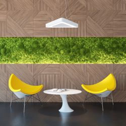 Светильник LED ЭРА Geometria SPO-151-W-40K-030 Delta 30Вт 4000К 3000Лм IP40 600*80 белый подвесной драйвер внутри | Декоративные светильники Geometria