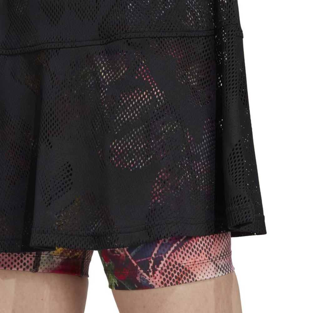 Женская Платье теннисное Adidas Melbourne Tennis Dress - black/разноцветный