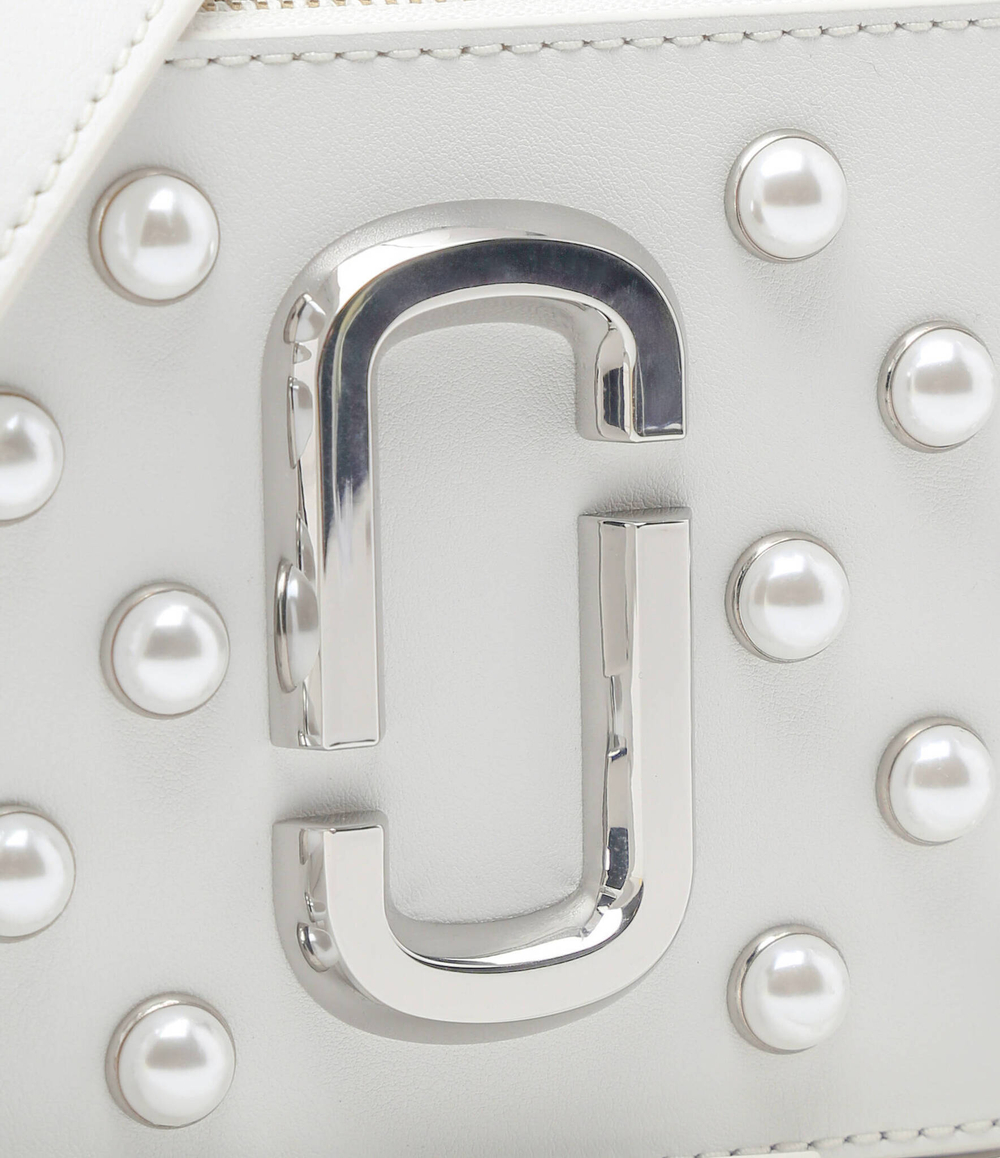 Кожаная Наплечная сумка PEARL SNAPSHOT Marc Jacobs - белый(2R3HCR008H02)