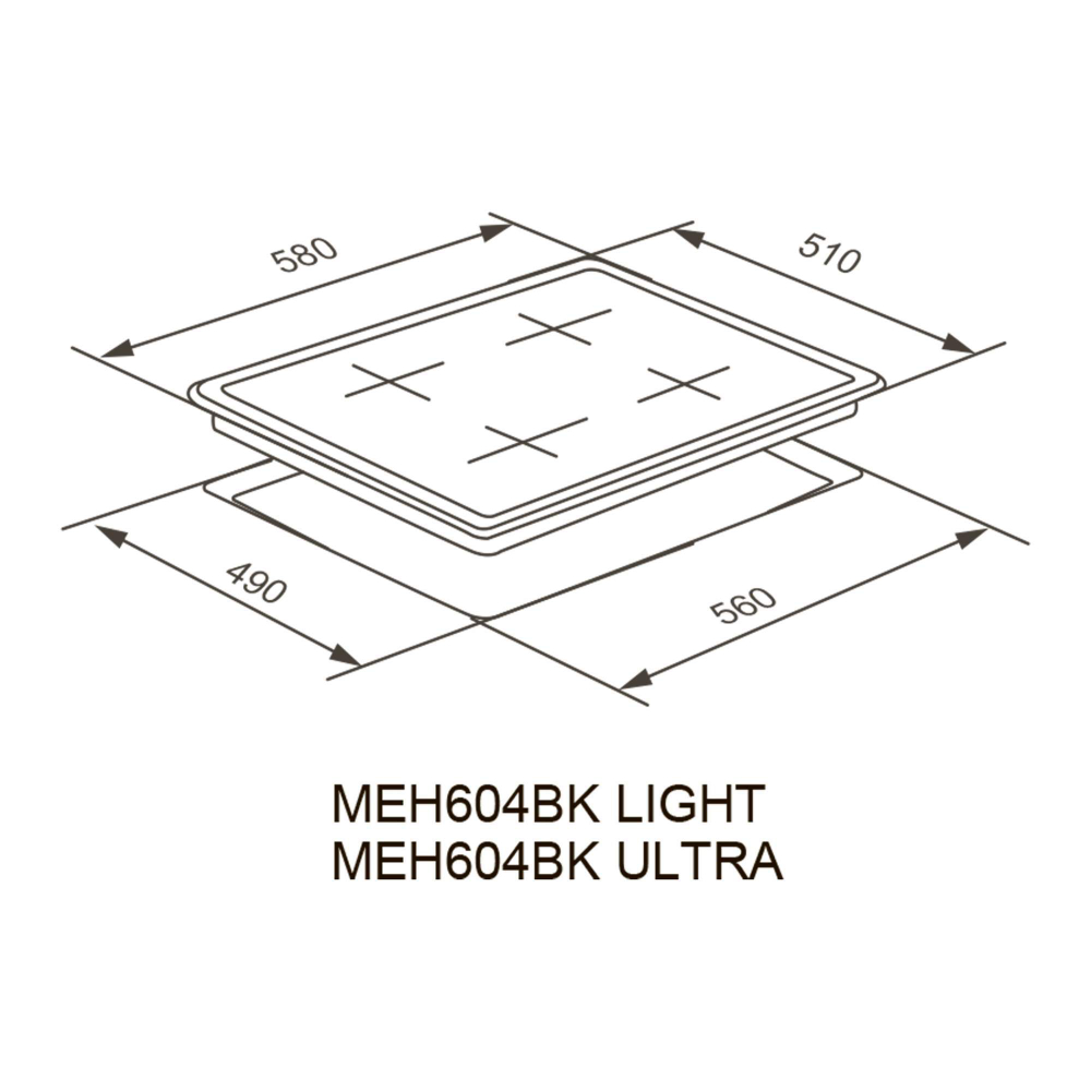 Электрическая варочная панель Meferi MEH604BK ULTRA фото 15