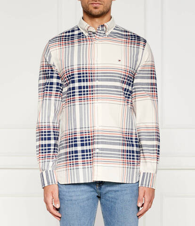 Рубашка OXFORD CHECK Tommy Hilfiger - бежевый(MW0MW35773)