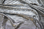 Трикотаж плиссе с металликом