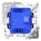 Выключатель одноклавишный с подсветкой Voltum S70 Белый глянцевый VLS010201