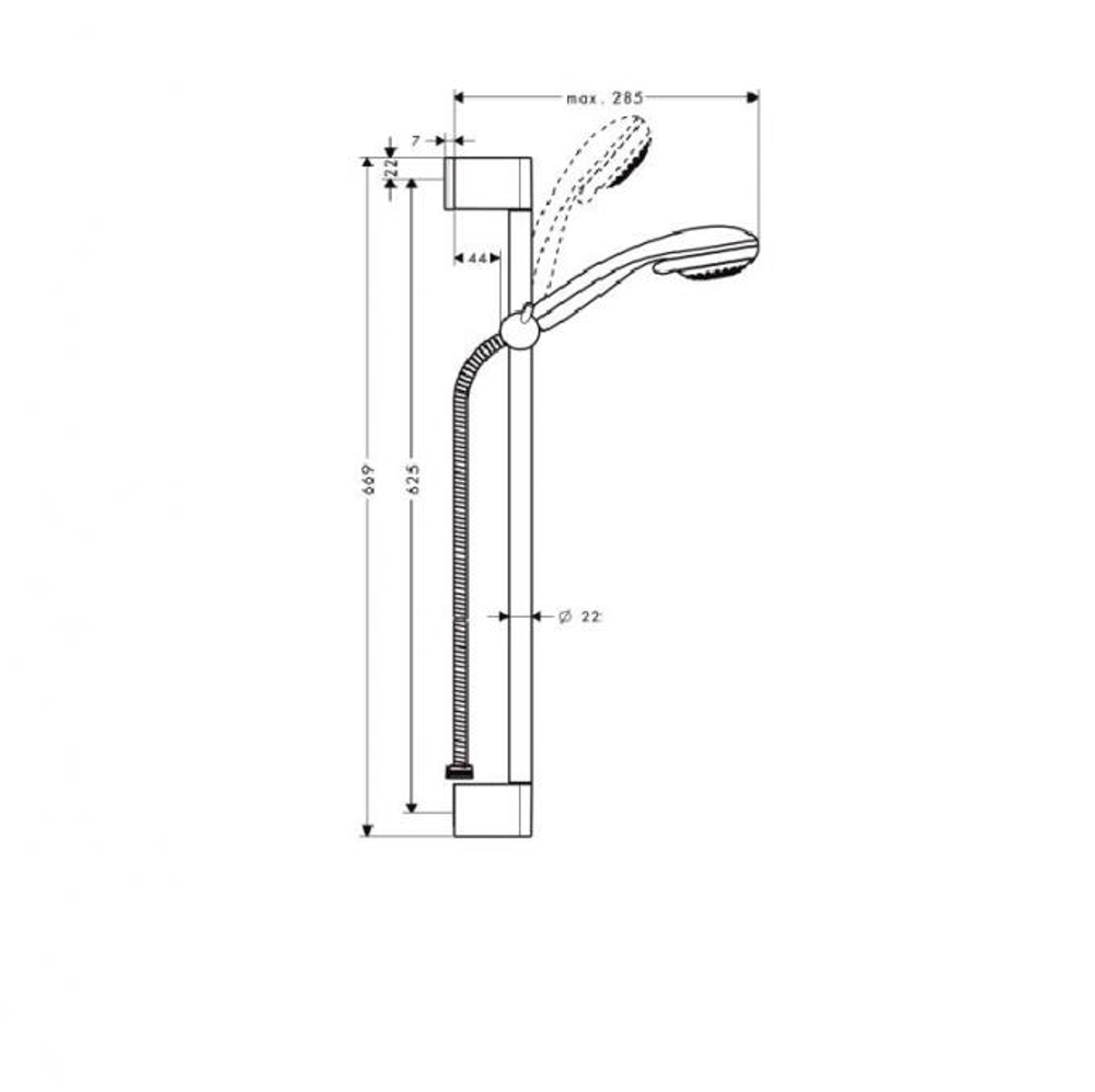 Душевой набор Hansgrohe Crometta 85 Multi/Unica (27767000)