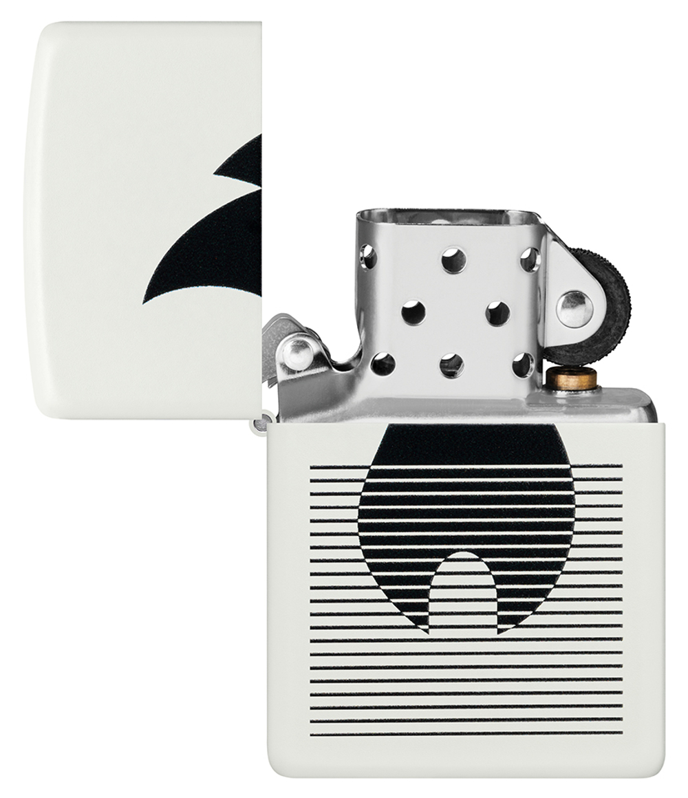 Зажигалка ZIPPO Flame Gradient Design White Matte, латунь/сталь, белая, матовая