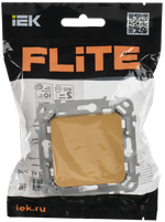 FLITE Выключатель 1-клавишный 10А ВС11-1-0-ФлШм шамуа IEK