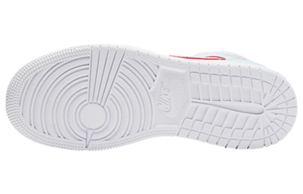 Jordan 1 Mid White Topaz Mist GS