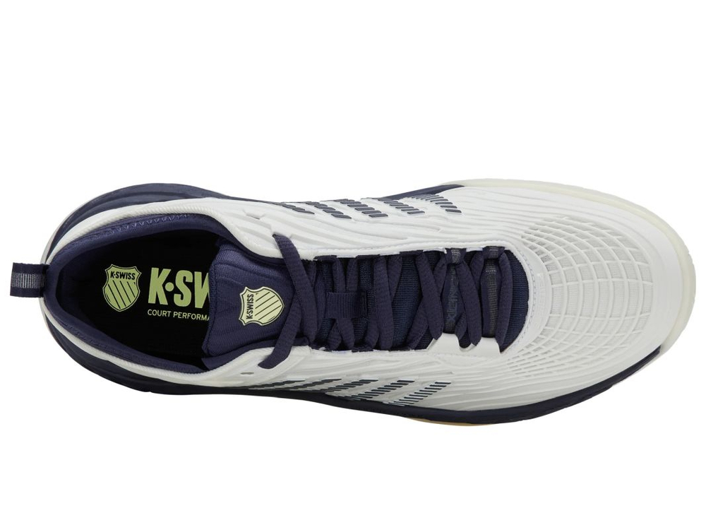 Мужские теннисные кроссовки K-Swiss Hypercourt Supreme 2 - banc de blanc/naval academy/luminary green
