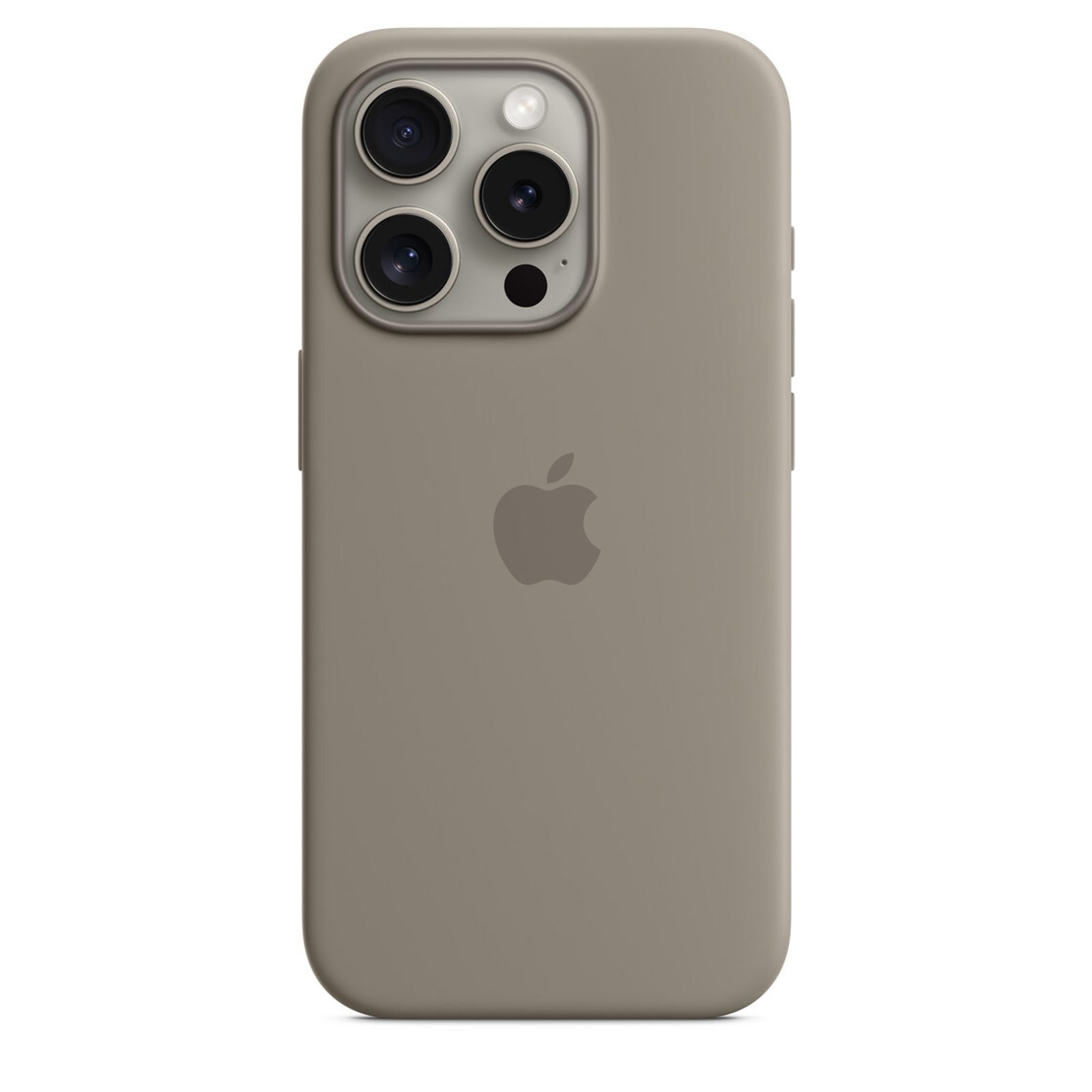 Защитный чехол Apple Silicone Case with MagSafe iPhone 15 Pro Clay (Серый)