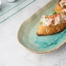 Блюдо овальное 32,5*12,5 см h2,5 см Sea Blue Frutti di Mare P.L. [1]