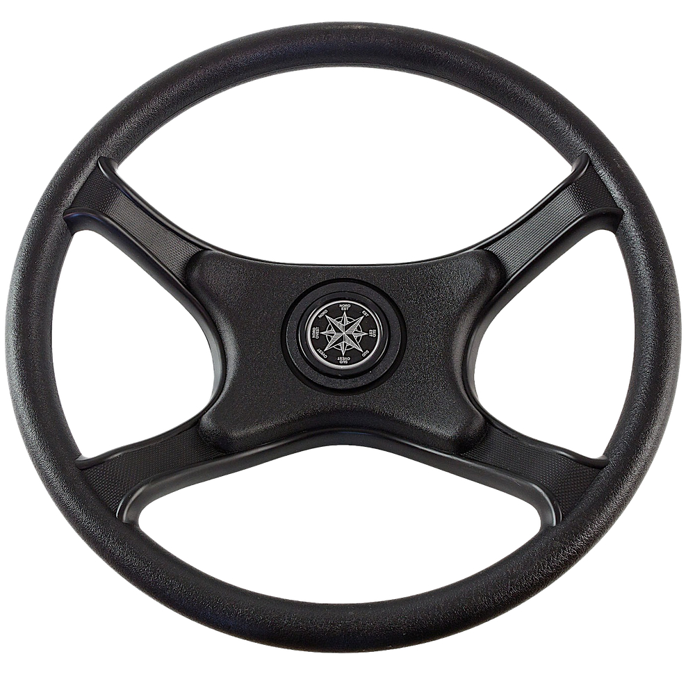 Рулевое колесо Nautflex 161-D 4-х спицевое D-330мм чёрный обод и спицы ( Laguna VN8004-01 )