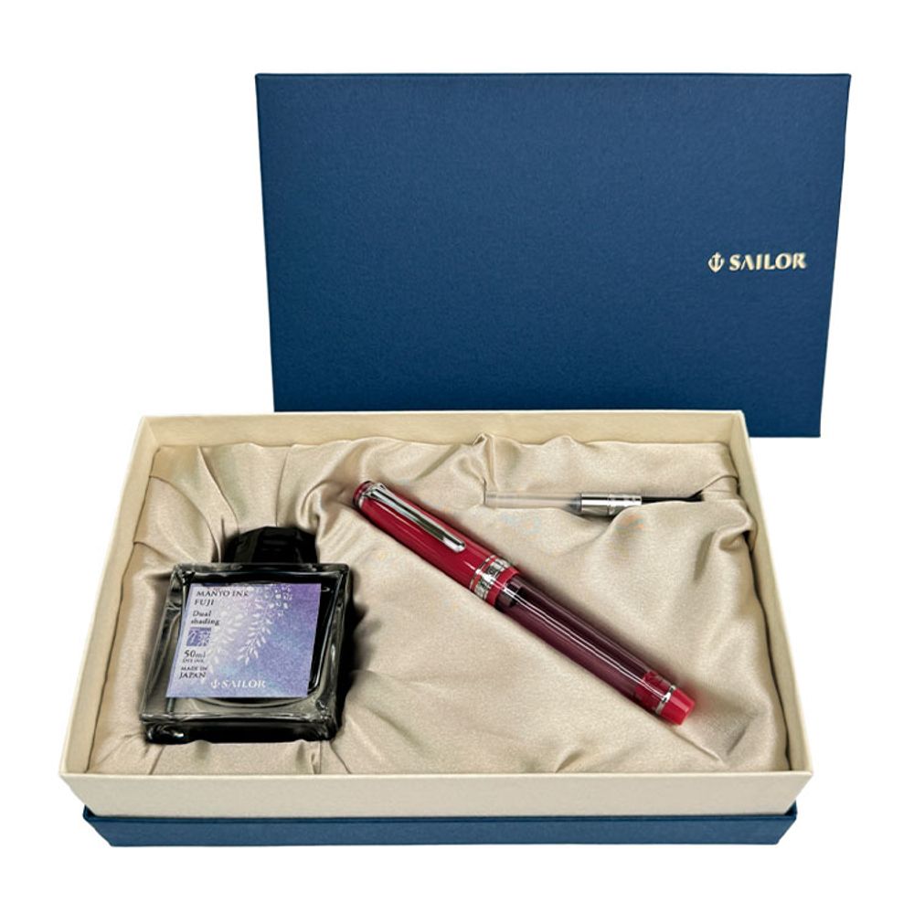 Набор с перьевой ручкой Sailor Pro Gear Slim MANYO II Wisteria (10-2561-351)