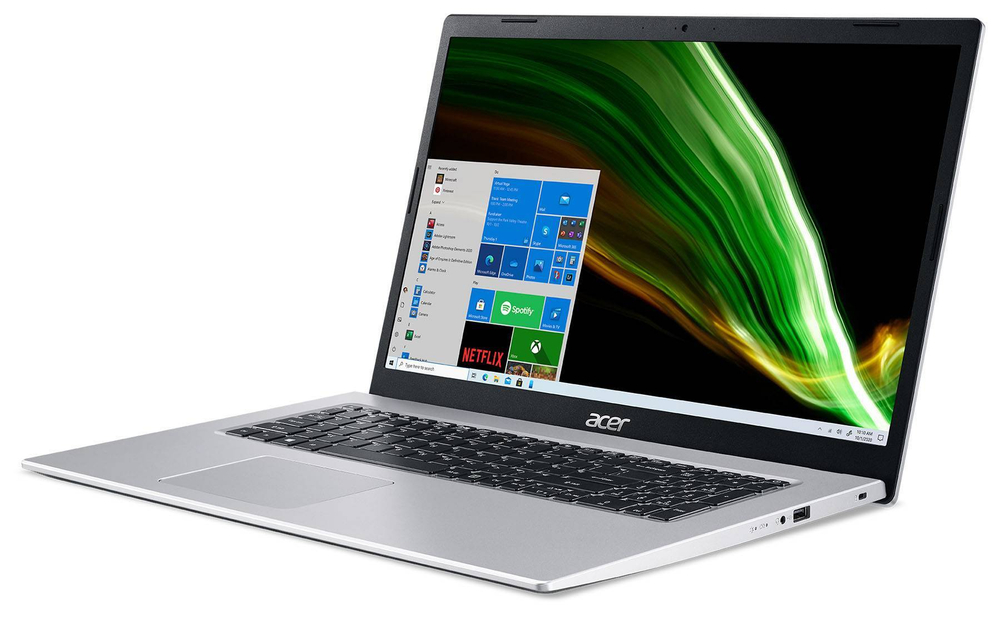 Ноутбук Acer Aspire 3 A317-53-31BF Intel Core i3 1115G4, 3.0 GHz - 4.1 GHz, 8192 Mb, 17.3" Full HD 1920x1080, 256 Gb SSD, DVD нет, Intel UHD Graphics, Windows 11 Professional, серебристый, NX.AD0ER.01M