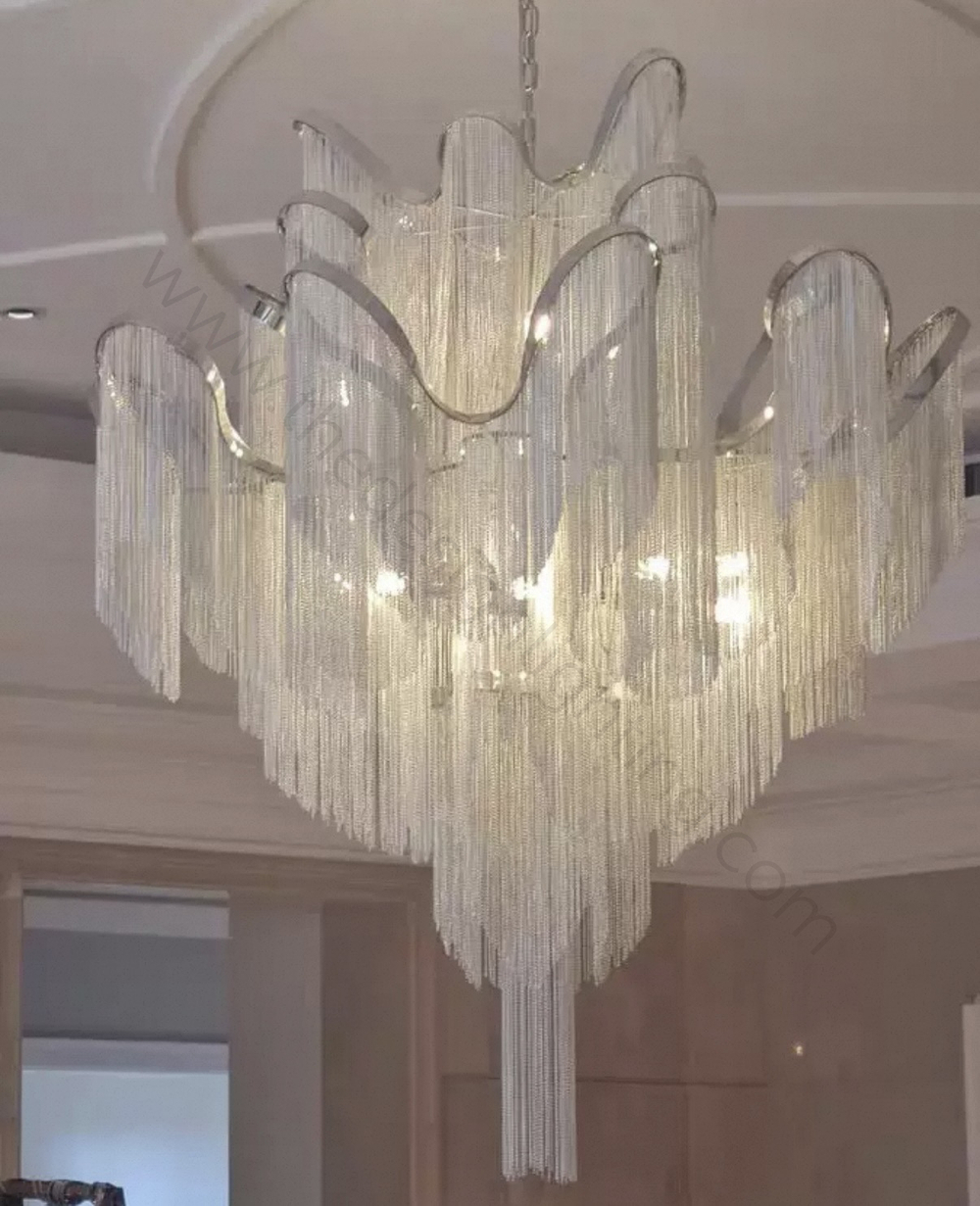 Pendant design lamp Stream by Terzani (Silver)