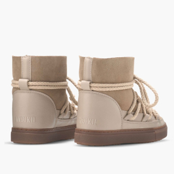 Высокие комбинированные кеды INUIKII Sneaker Classic Beige на меху