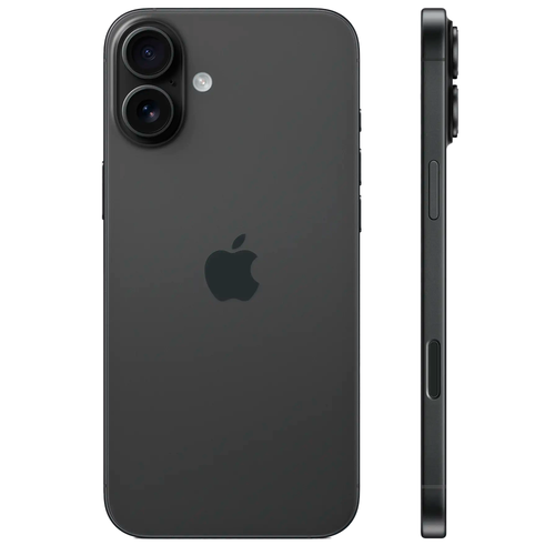 Смартфон Apple iPhone 16 Plus 256GB, Nano-SIM + eSIM, Black (Черный)