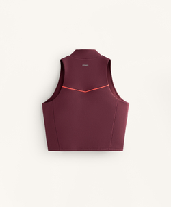 Oysho Топ Compressive на молнии, гранатовый
