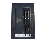 Набор из двух ручек Parker SONNET BLACK GT перьевая и шариковая ручка