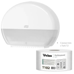 Бумага туалетная д/дисп Veiro Q2 Basic 1сл серая вторич 200м 12рул/уп_T102