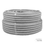 Труба гофр, ПВХ с протяжкой d25 мм (50 м) серая EKF-Plast