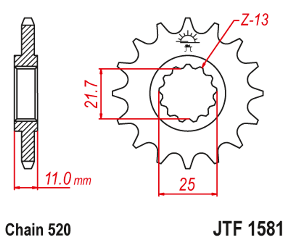 Звезда JTF1581.16