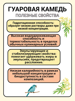 Гуаровая камедь 500 г загуститель Е412 МилоБио