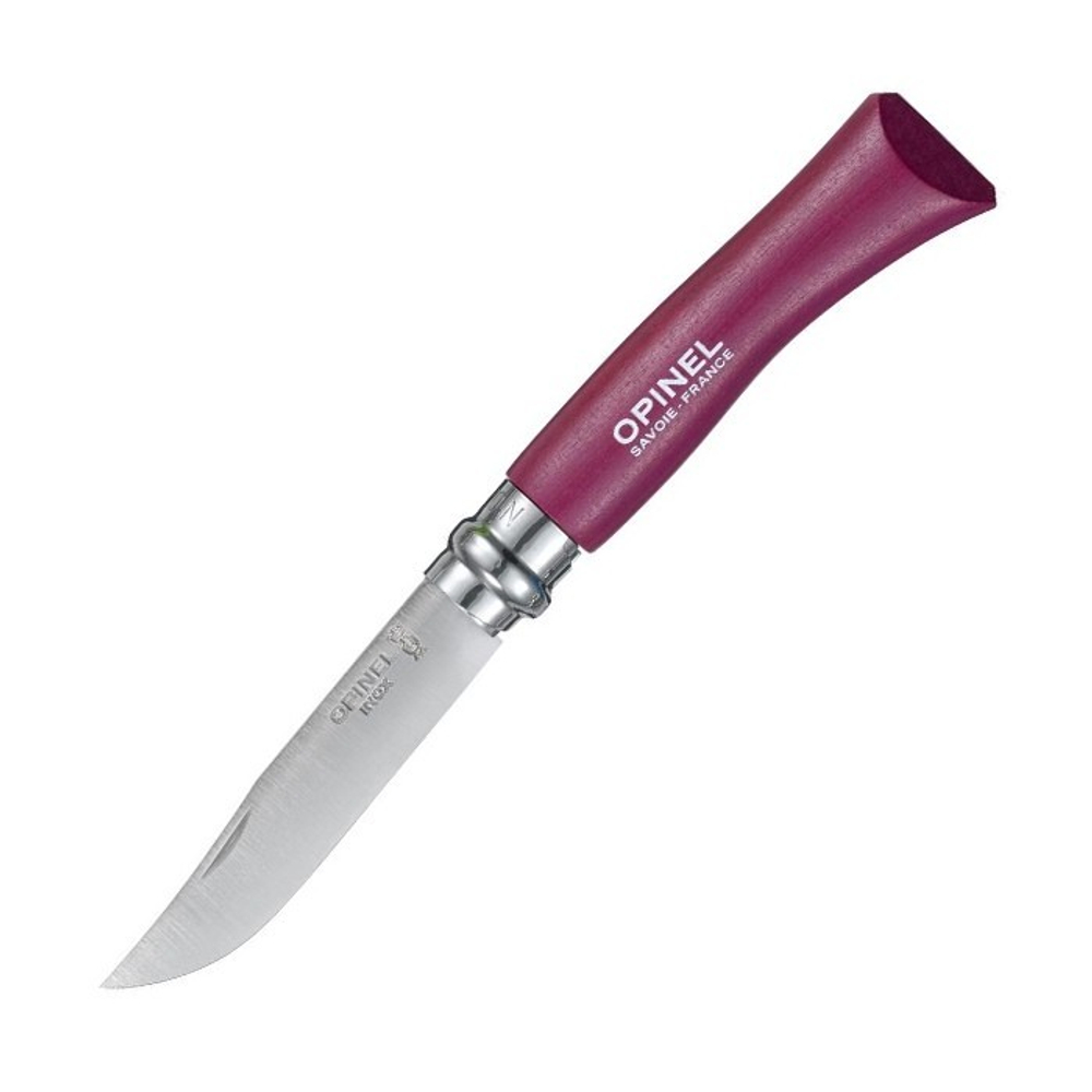 Нож Opinel №7, нержавеющая сталь, фиолетовый