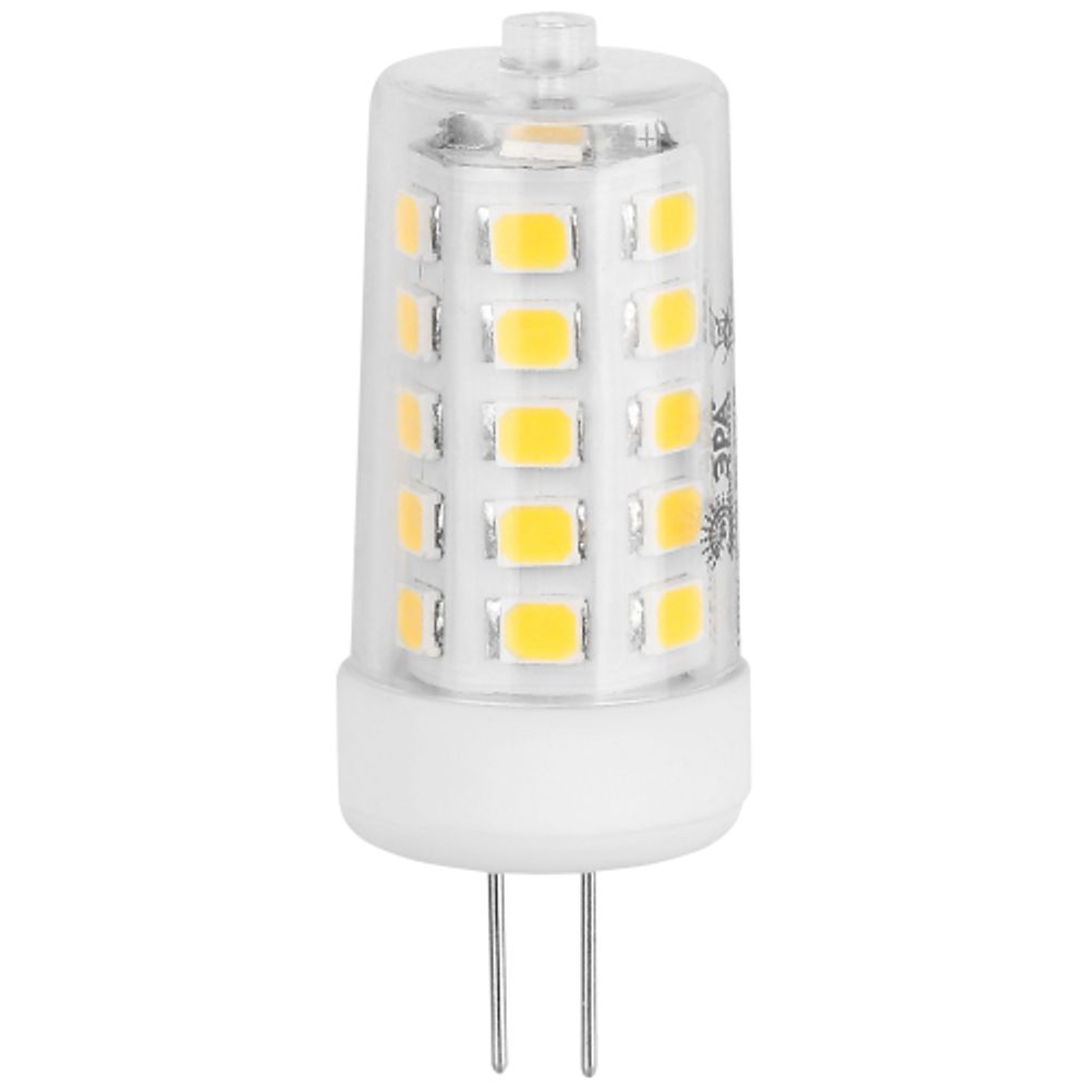 Лампа светодиодная ЭРА GREEN LINE LED G4-JC-5W-830-12V GL 5Вт капсула 12В теплый белый свет G4 | Лампы cветодиодные Капсульные (G4, G9)