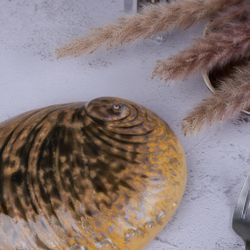 Салатник 365 мл 19*14,5 см h5 см для закусок Light Pearl Ammonite Shell Frutti di Mare P.L. [1]