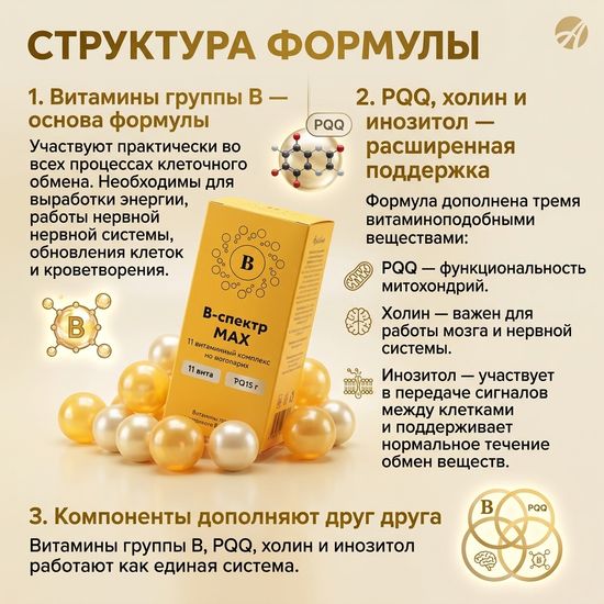 В-спектр MAX + PQQ