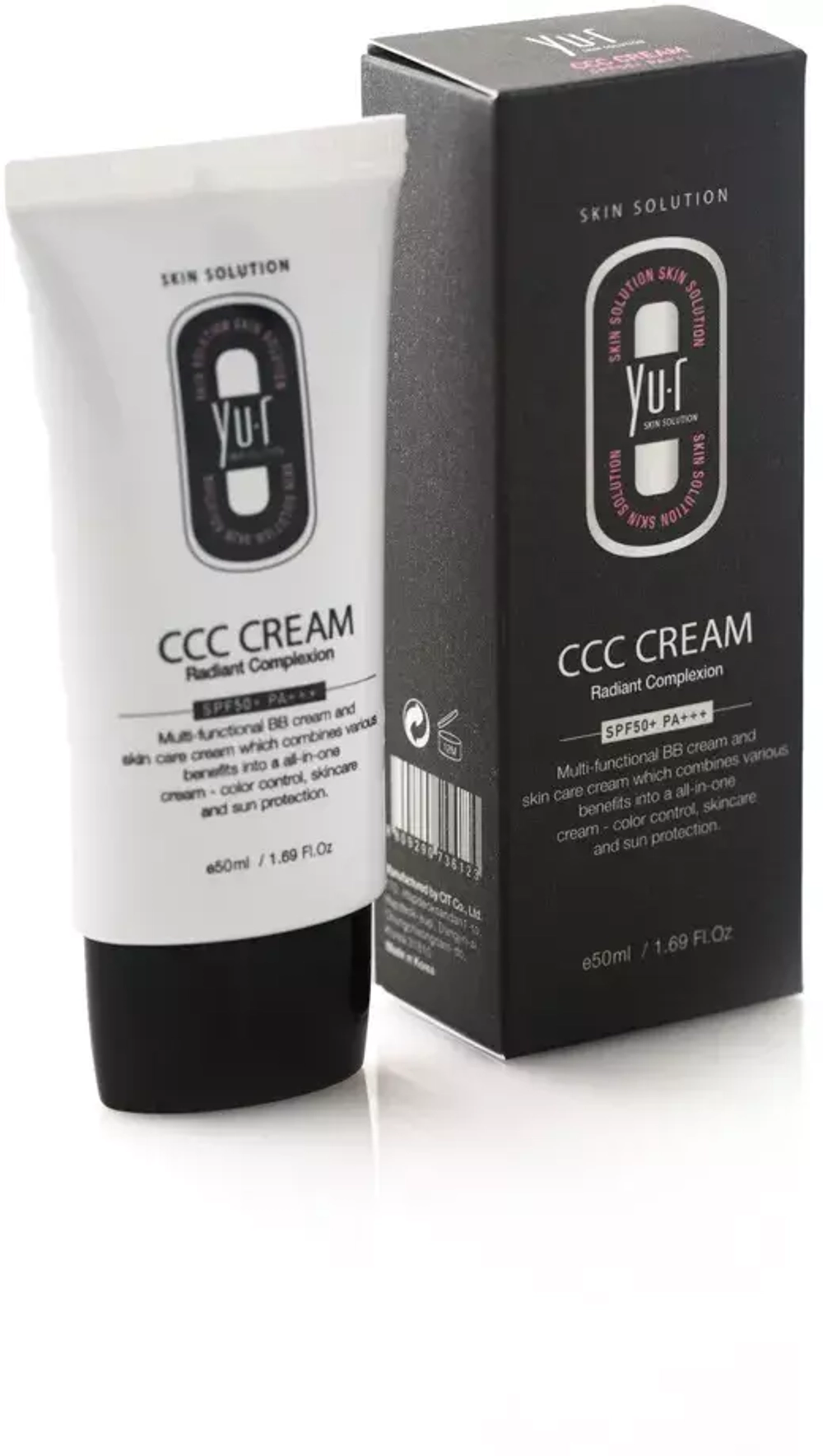 Yur Skin CCC Cream (Light) - Корректирующий ССС крем для лица SPF 50+ PA+++