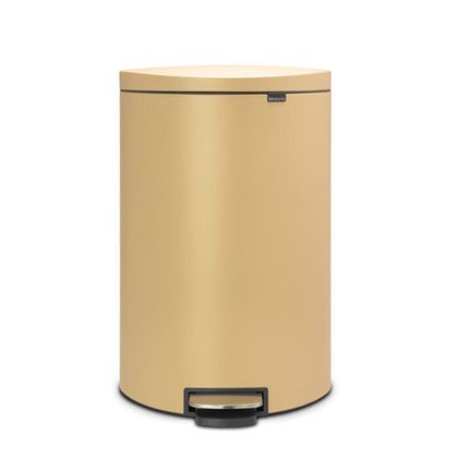 Мусорный бак с педалью 40л FB Brabantia Минерально-золотой