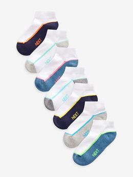 Носки хлопковые для мальчика Next C67-002, 7 шт., Белый, Серый, Синий