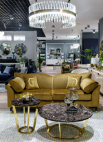 Стол журнальный Garda Decor Темный Император (Dark Emperador) d10040,6 см