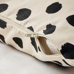 Чехол на подушку IKEA ODDNY (ОДДНЮ), Черный, Молочный, 50x50 см