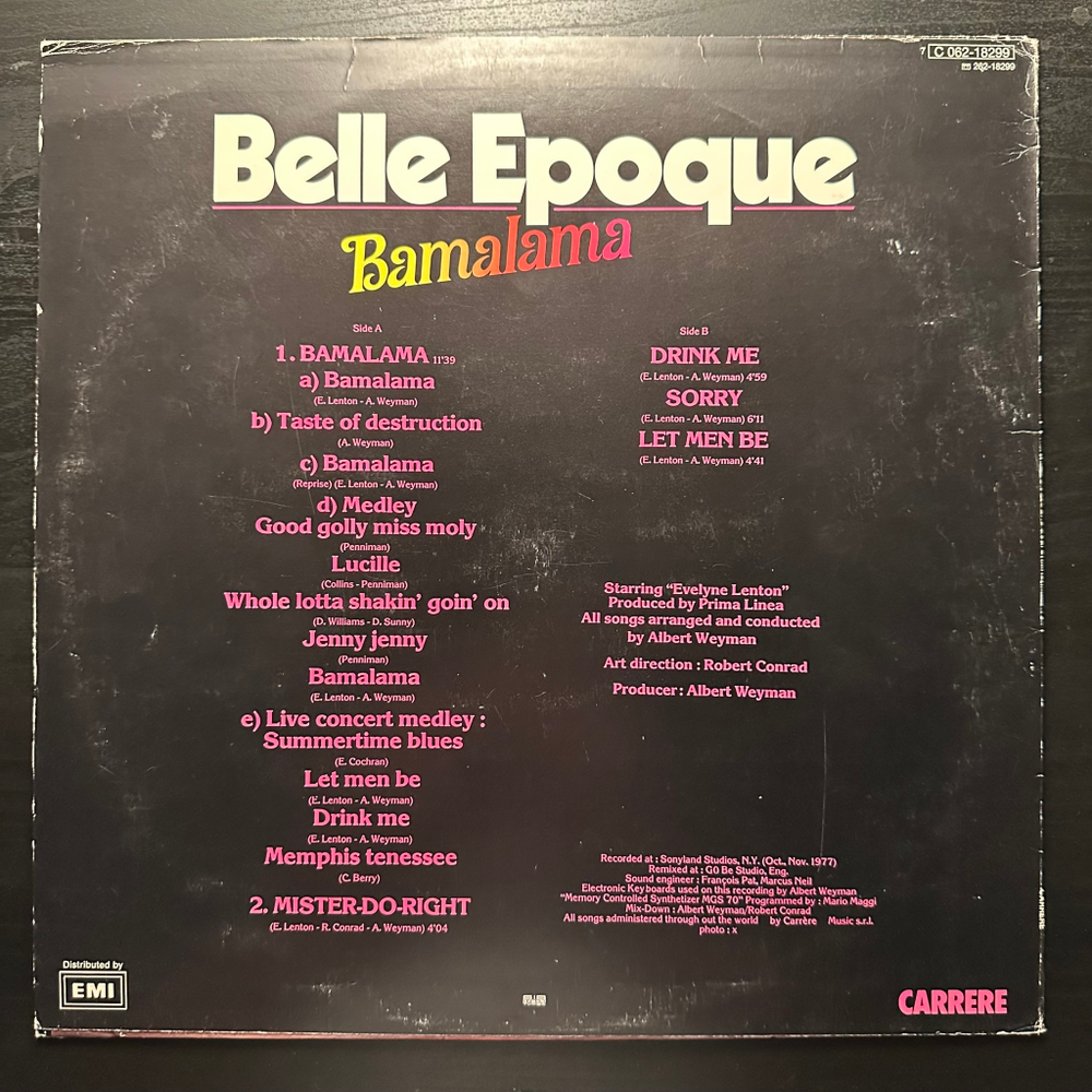 Belle Epoque - Bamalama (Швеция 1978г.)