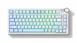 AULA AU75 White Blue — студийное фото