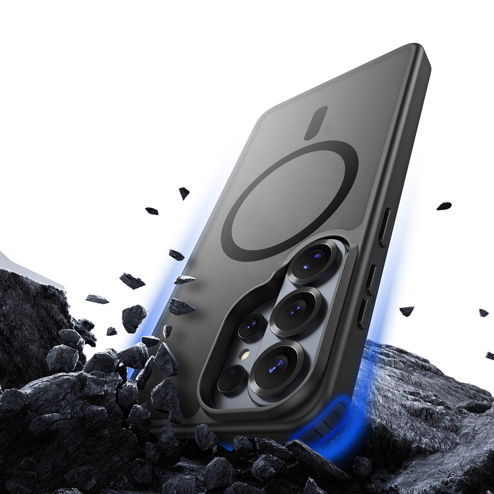 Чехол черного цвета с MagSafe для Samsung Galaxy S26 Ultra, серия Yind Series от Dux Ducis