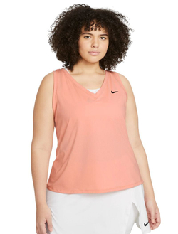 Топ теннисный Nike Court Dri-Fit Victory Tank Plus Line W - arctic orange/black/black
