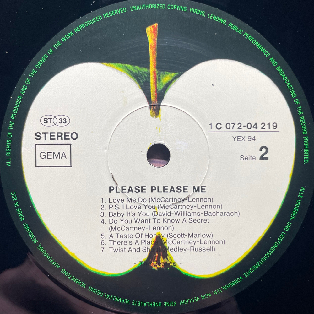 The Beatles ‎– Please Please Me (Германия 1977г.)