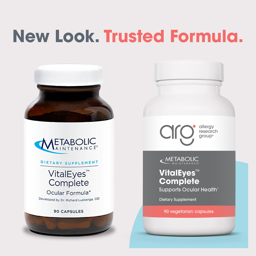 Metabolic Maintenance, VitalEyes™, комплекс с вегетарианскими капсулами, 90 вегетарианских капсул