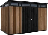 Keter Комплект для хранения: сарай "Pent 11x7" + шкаф "Horizontal Shed" 2020л (коричневый) — фото 3