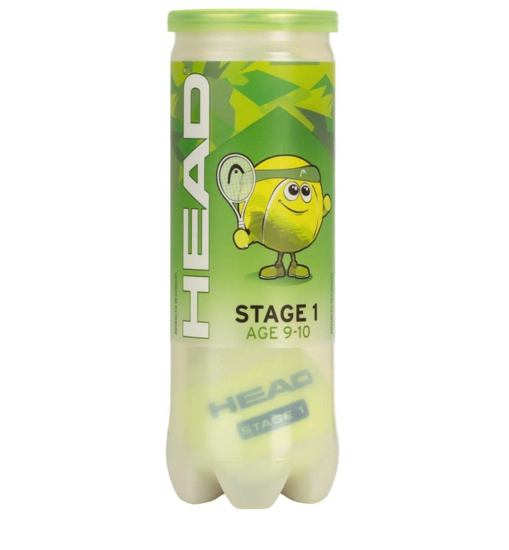 Juniorskie pilki tenisowe Head Stage 1 Green 3B