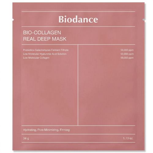 Ночная гидрогелевая маска с коллагеном для эластичности кожи Biodance Bio-Collagen Real Deep Mask, 34г