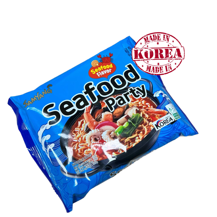 Лапша б/п Рамен Samyang Ramen Seafood Party со вкусом морепродуктов (пачка) 125 г