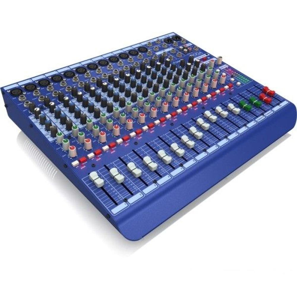 Midas DM16 Аналоговый микшер, 16 каналов, микрофонные и линейные входы, 3-полосный эквалайзер, цвет черный